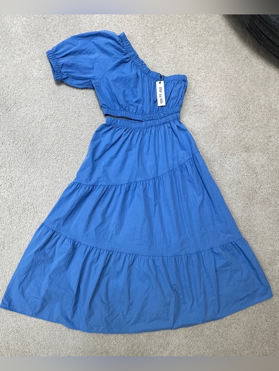 Steve Madden Dresses & Skirts - Steve Madden Blue Elastic Waist Maxi Dress